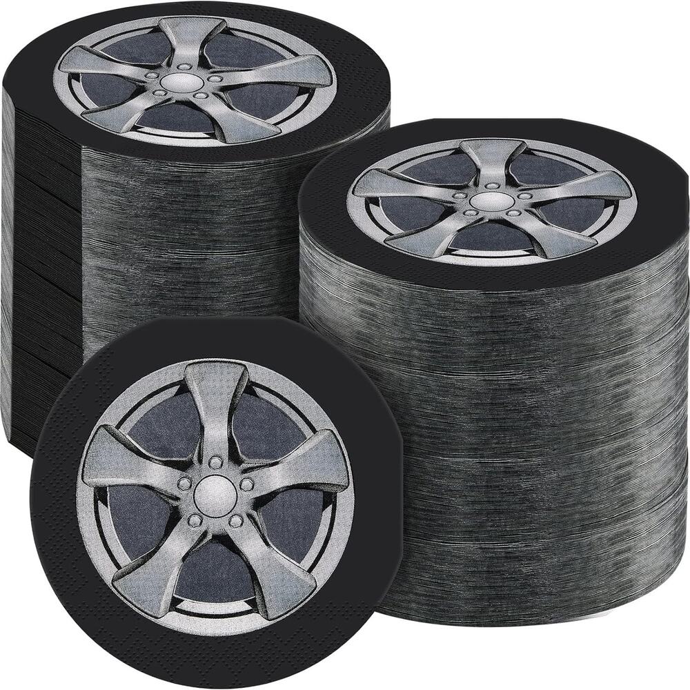 100 Pcs Tire Napkins Paper Car Wheel Paper 2 Ply